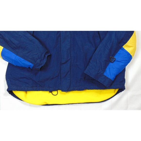 Vintage Tommy Hilfiger Mens Ski Jacket Size XXL Fleece Hooded Flag Logo Blue 2XL - Picture 2 of 16